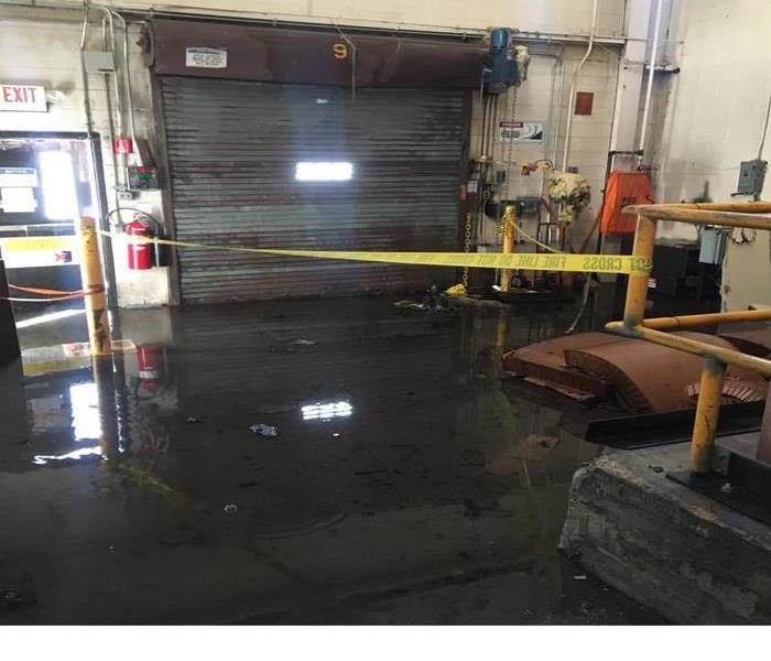 water damage in commercial buiding